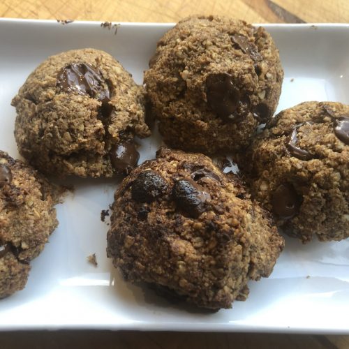 Gluten free oat meal chocolate chip cookies
